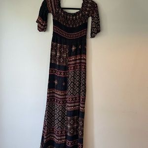 Off shoulder Bohemian dress